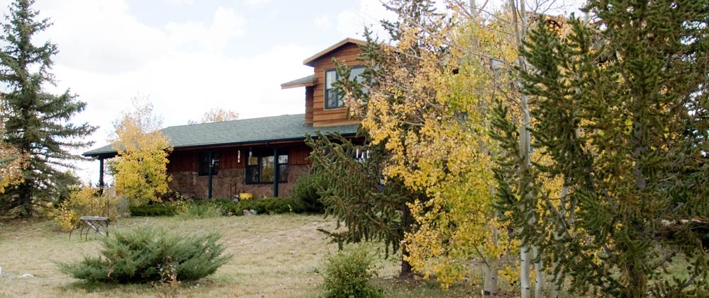 A shot of our lovely bed and breakfast in Laramie, Wyoming